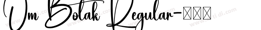 Om Botak Regular字体转换